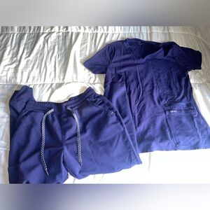 Jaanuu Navy Blue Scrub Set